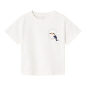 Name It mini jongens T-shirt HAINO Marshmallow Regular Fit