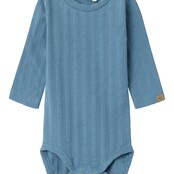 Name It baby jongens romper HUMAN Provincial Blue