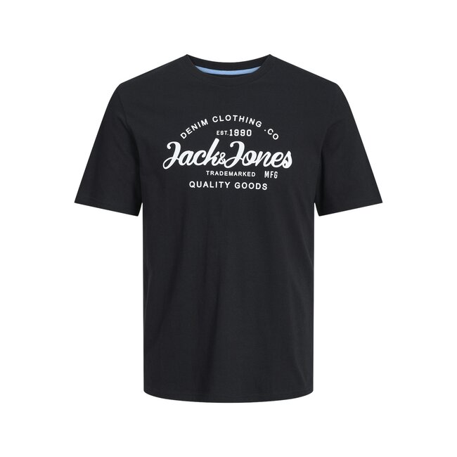 Jack&Jones jongens T-shirt FOREST Black AW2 SOLID BODY Regular Fit