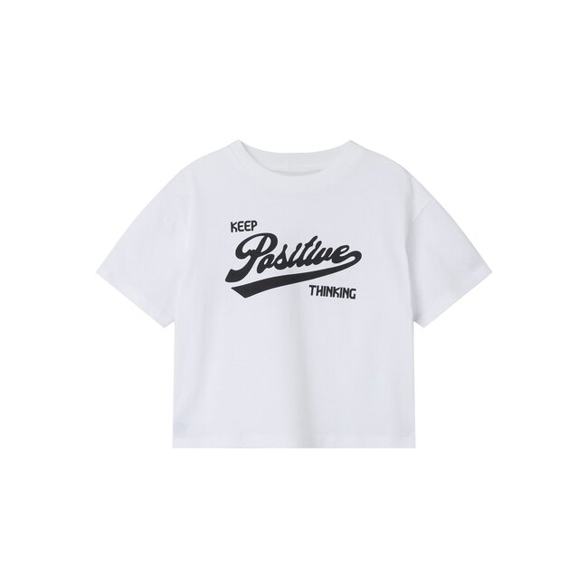 Name It mini jongens T-shirt FRIDO Bright White Regular Fit