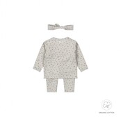 Dirkje meisjes setje + haarband organic cotton Faded blue - NOOS GIRLS 2024