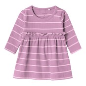 Name It baby meisjes jurk KIANNA Pastel Lavender Regular Fit