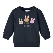 Name It baby meisjes trui VRILLIE Dark Sapphire CUTE FRIENDS Regular Fit