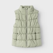 Name It mini meisjes bodywarmer MORNING PUFFER Seagrass