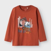 Name It mini jongens longsleeve VICTOR Baked Clay Dig It Regular Fit