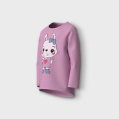 Name It mini meisjes longsleeve VIX Pastel Lavender Cute Bunny With Flower Standard Fit