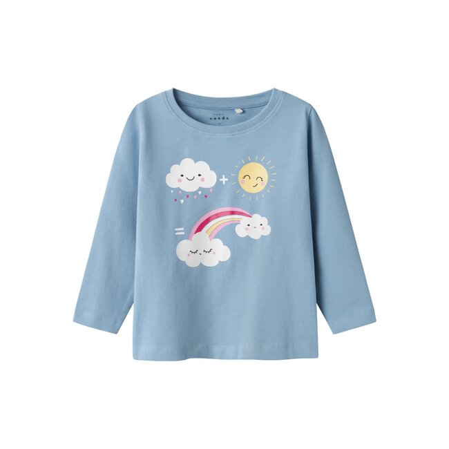 Name It mini meisjes longsleeve VIX Endless Sky Sky, Sun And Rainbow Standard Fit