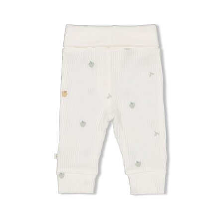 Feetje unisex Broek rib AOP Offwhite - Autumn Sweetness