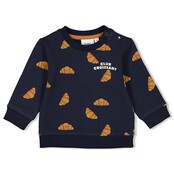 Feetje jongens Sweater AOP  Marine - Club Croissant