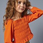 ONLY meisjes kids longsleeve HELENE Golden Poppy Regular Fit