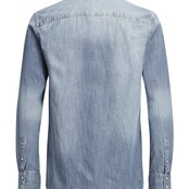 Jack&Jones jongens blouse SHERIDAN Medium Blue Denim Regular Fit