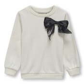 ONLY meisjes mini trui BOW Cloud Dancer Regular Fit