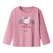 Name It mini meisjes longsleeve VEEN Mauve Orchid Mouse Regular Fit