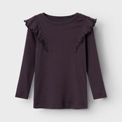 Name It mini meisjes longsleeve NILLA Plum Perfect Super Slim Fit