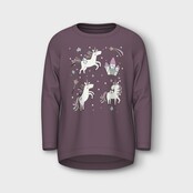 Name It mini meisjes longsleeve VIX Arctic Dusk Unicorn Standard Fit