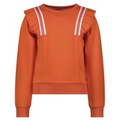 B.Nosy meisjes kids trui Sara with ruffles Orange glo