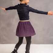 Like Flo meisjes kids rok Holly Flo plissé glitter Grape