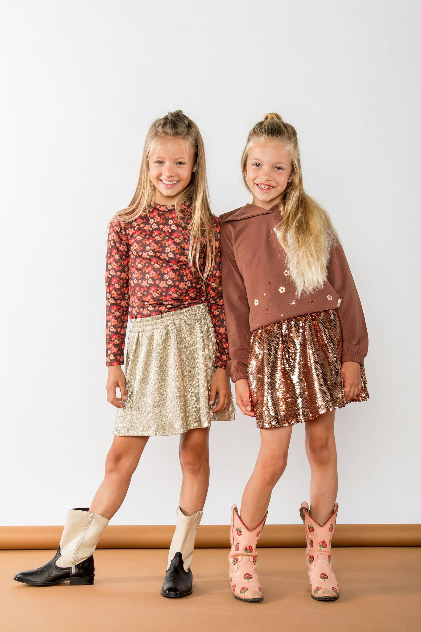 B.Nosy meisjes kids rok Rhodee with sequins Bronze
