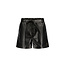 Like Flo Like Flo meisjes kids broek Fay-Linn Flo fake leather short with shell belt Antra