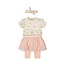 Dirkje Dirkje meisjes 2-delig setje + haarband Faded peach - 05 Girls fresh