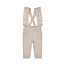 Dirkje Dirkje meisjes broek with suspenders Brown - 03 Girls little flowers