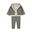Dirkje Dirkje jongens 3-delig setje reversible vest Dusty green - 05 Boys jump around