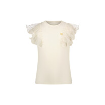 Le Chic meisjes kids T-shirt NOBLESSE gold net T-shirt Pearled Ivory