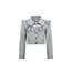 Le Chic Le Chic meisjes kids jasje ALYSUM ruffle denim jacket Classic Light Denim