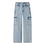 Name It Name It kids meisjes spijkerbroek ROSE Light Blue Bleached Denim Wide Leg Fit