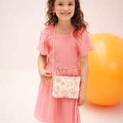 NoNo meisjes tas with sequins mesh Sparkle Rose