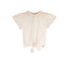 NoNo NoNo meisjes T-shirt Kate knotted with waterfall sequences Pearled Ivory