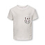 ONLY ONLY mini meisjes T-shirt POLLI Cloud Dancer Wreth Oversize Fit