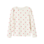 Name It Name It mini meisjes longsleeve DHEART Cloud Dancer Slim Fit