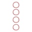 Name It Name It kids meisjes haarelastiek ACC-ARISE 4P Cameo Pink W. GLITTER