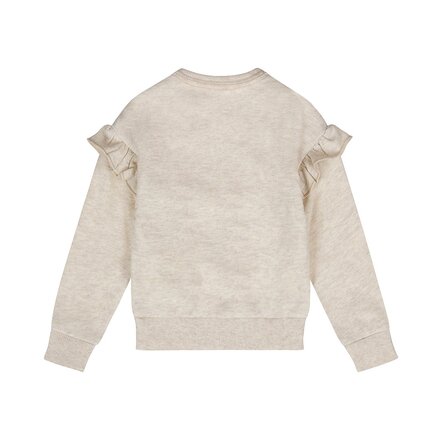 Dirkje meisjes trui dropped shoulder Off-white - 01 Girls lovely