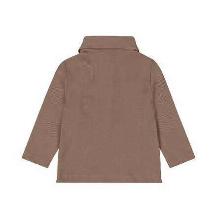 Dirkje jongens Polo-shirt ls Faded brown - 01 Boys safari friends A