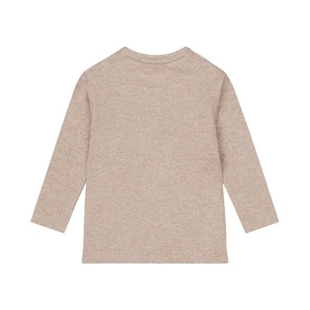 Dirkje jongens longsleeve dropped shoulder Faded brown - 01 Boys safari friends B