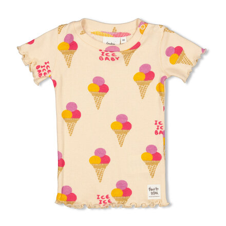 Feetje shortama Isa Icecream - Premium Summerwear by Feetje Perzik