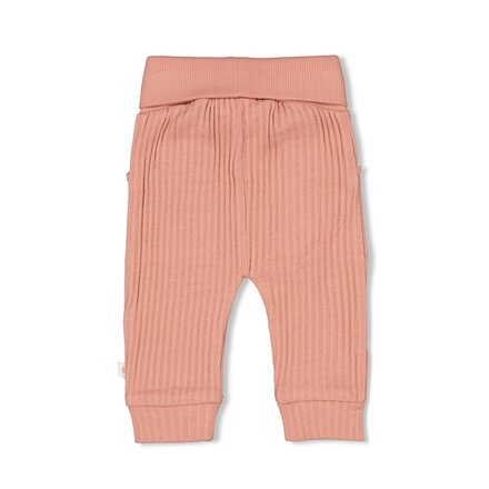 Feetje meisjes Broek ajour rib Roze - Morning Sun