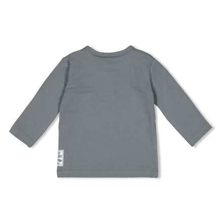 Feetje jongens Longsleeve Petrol - Let's Go!