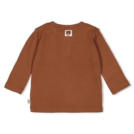 Feetje jongens Longsleeve rib Bruin - Wild World