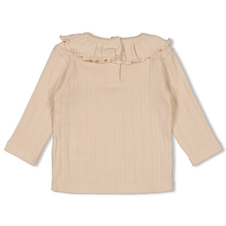 Feetje meisjes Longsleeve pointelle rib Offwhite - Woodland Bloom