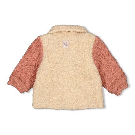 Feetje meisjes Bouclé jasje Offwhite - Woodland Bloom
