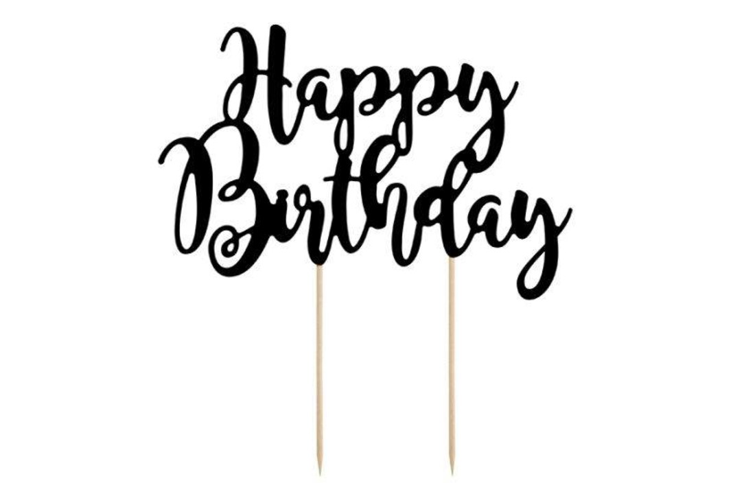 Taarttopper Happy Birthday