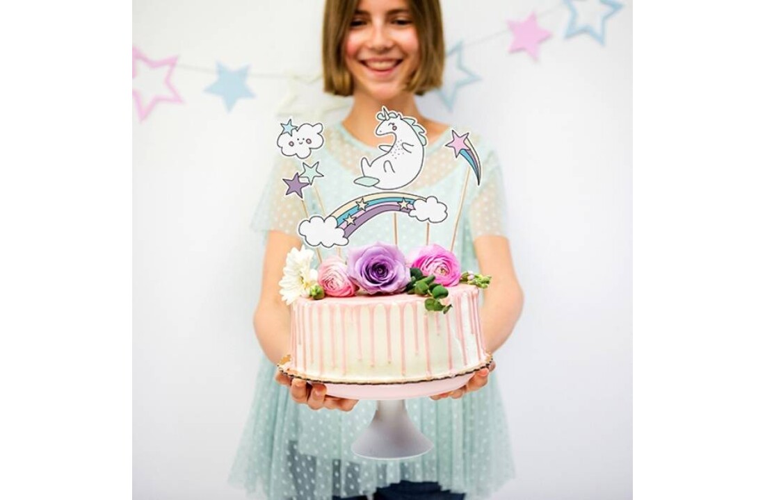 Taarttopper set Unicorn