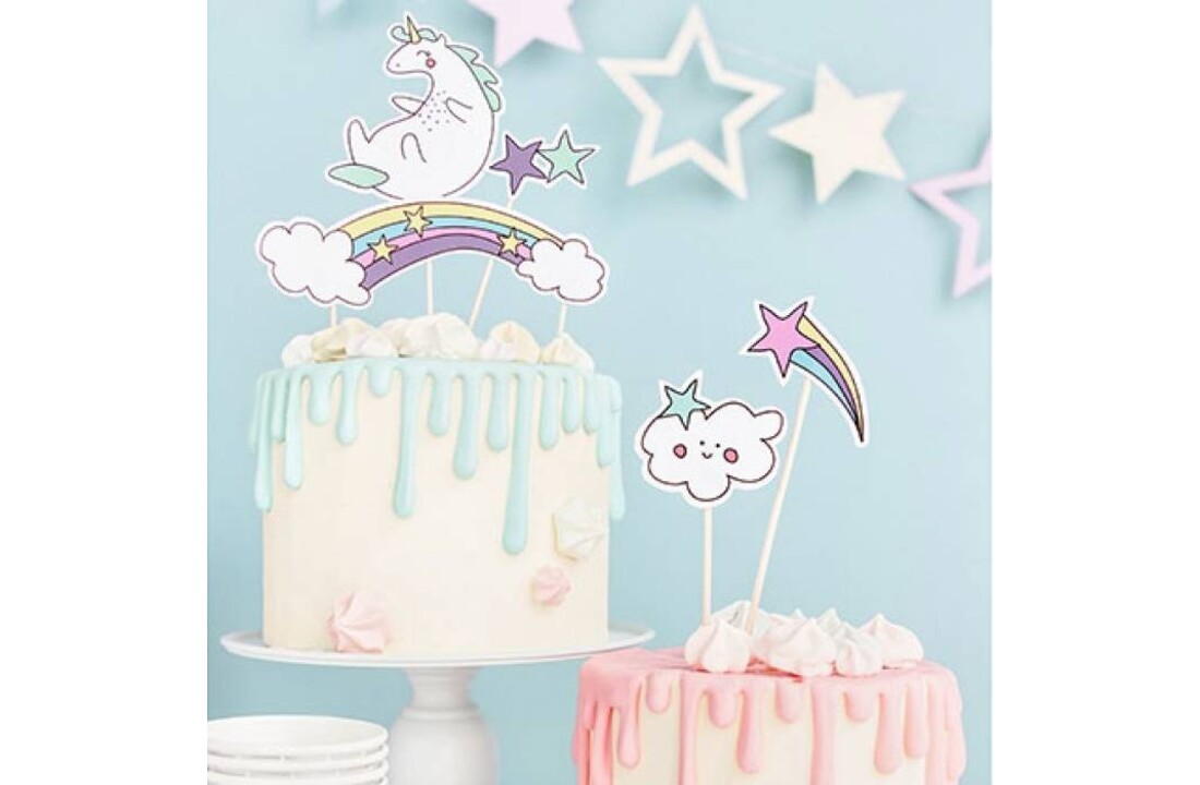 Taarttopper set Unicorn