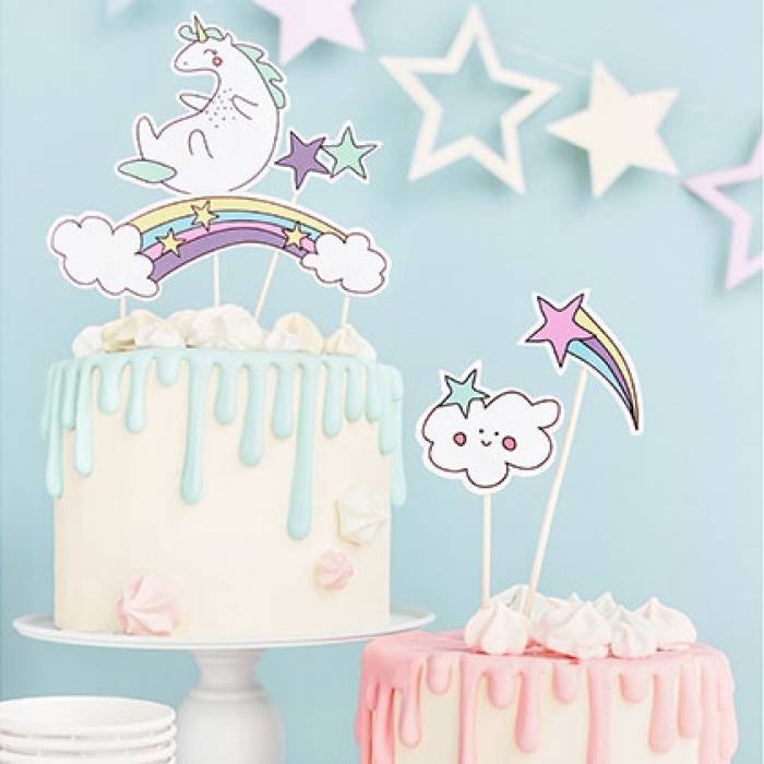 Taarttopper set Unicorn