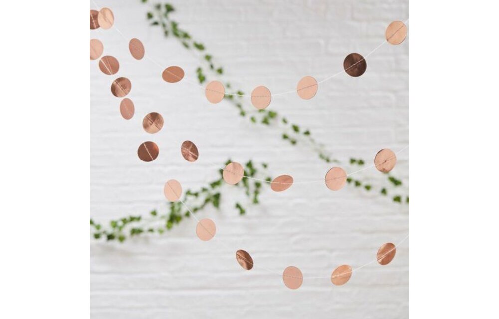 Confettislinger cirkel - rose goud