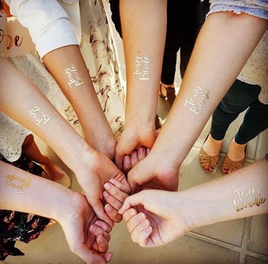 16 Team bride vrijgezellenfeest tattoos