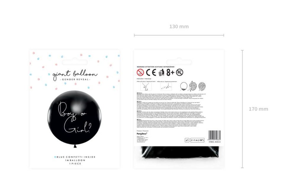 Gender Reveal ballon - Boy or girl? - jongen